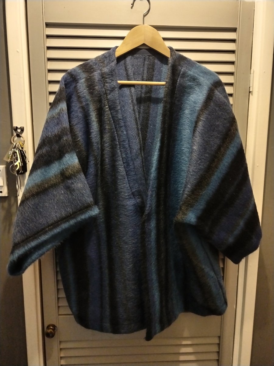 Wool & Mohair Kimono Jumper Coat, Designed & Hand Made 