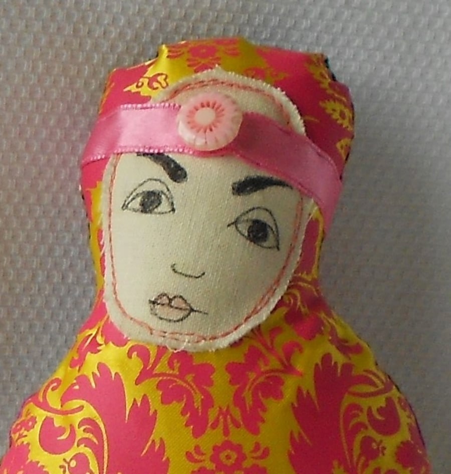 Fabric Doll Pincushion
