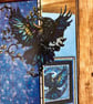 Handmade 3D Raven Card – Hand Cut Gothic Stained Glass Style Greeting Card - Image 4