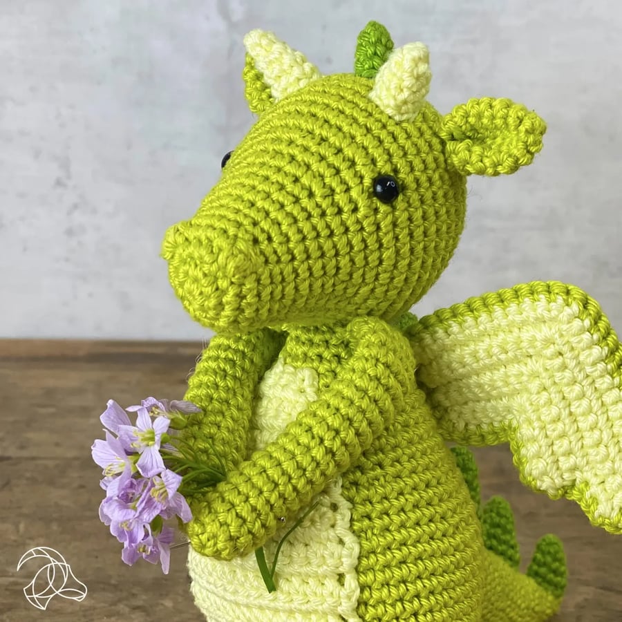 Doris the Dragon Crochet Kit, DIY craft kit, Craft kit gift, Amigurumi kit