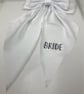 Large white bride bow - hen party wedding morning congratulations gift