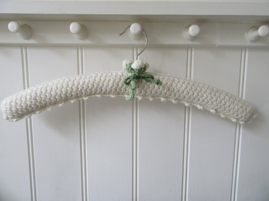 Clothes hanger coat hanger for bridal gown - rose buds