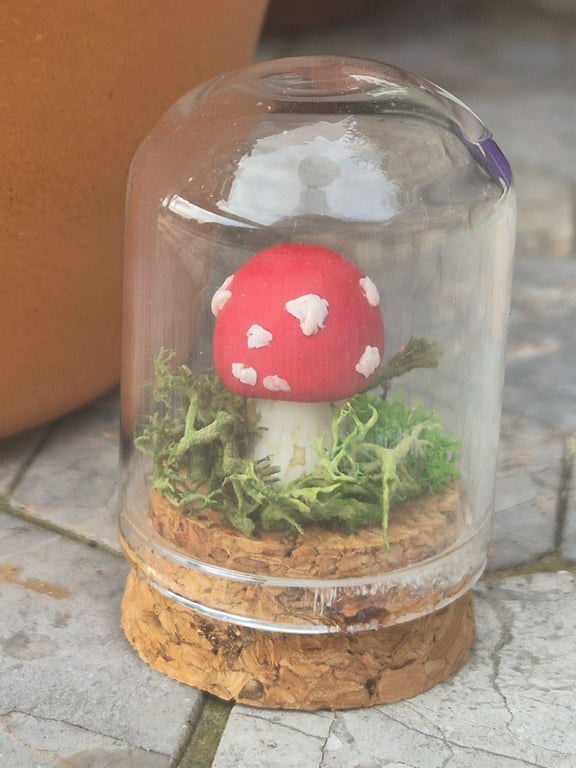 Miniature Toadstool Diorama 
