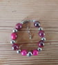 Handmade beaded bracelet and earring set. - Image 2