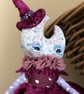 Witchy Moon Miniature Spun Cotton Art Doll - Image 2