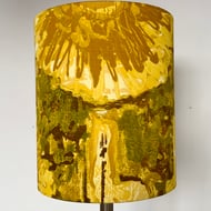  Yellow Tropical GRANADA Flower 50s 60s Bernard Wardle Vintage Fabric Lampshade