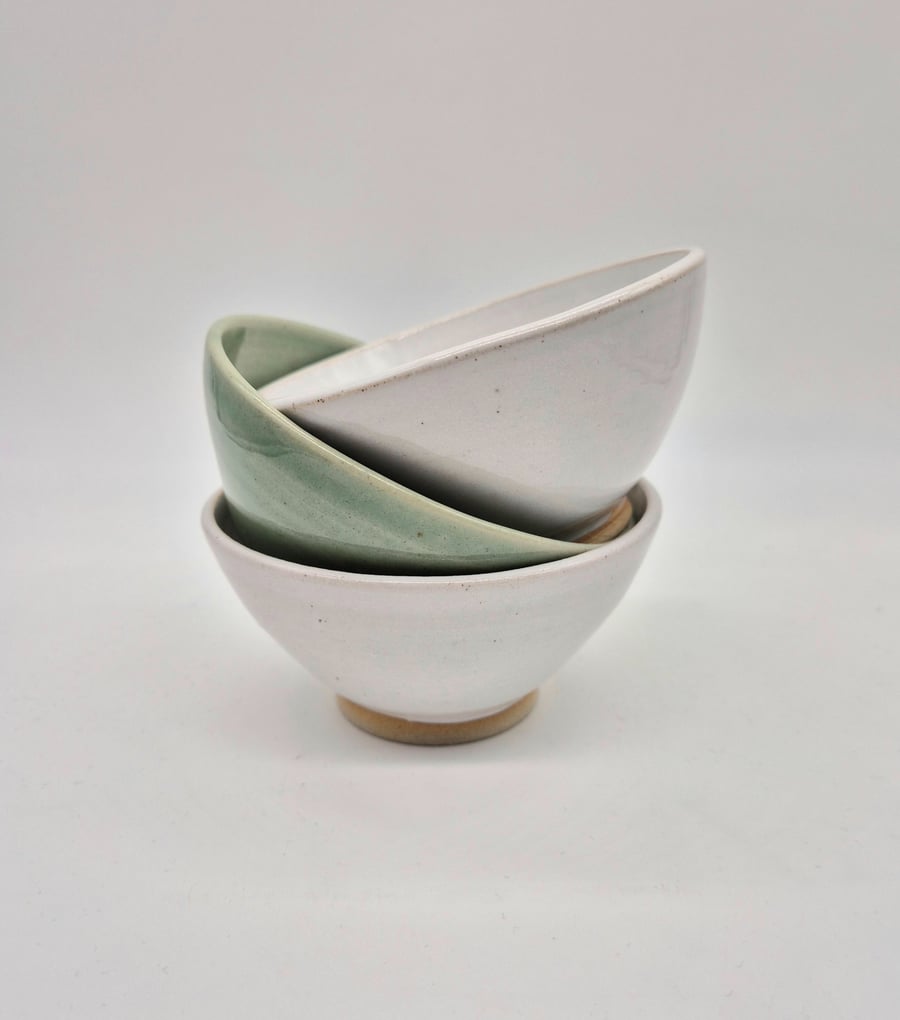 A Set of Three Ceramic Bowls