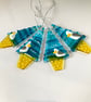 Fused glass seagull sea themed Christmas tree  - Image 1