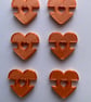 POM-POM Keeper (Button) - Heart with Heart Cutout - Pack of 12 - Image 2