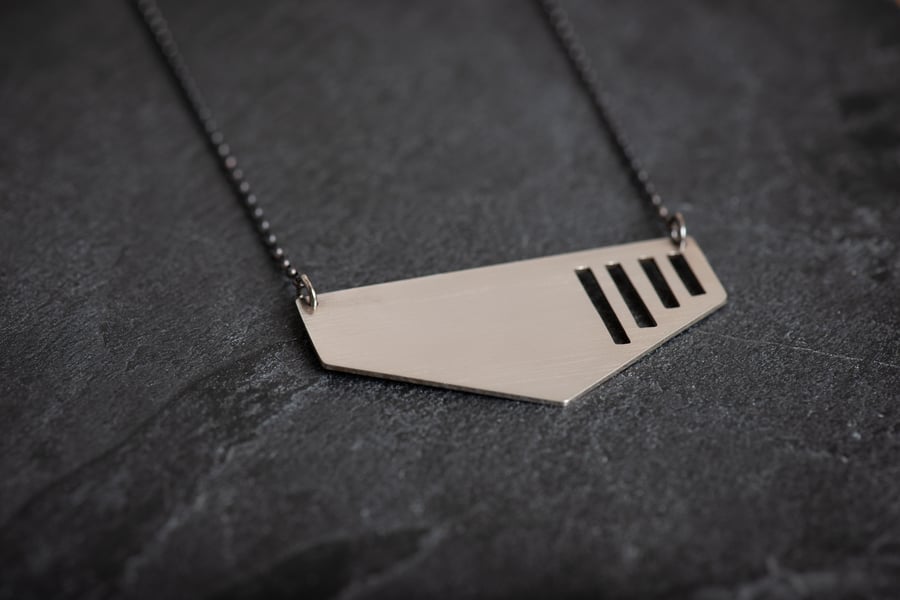 Architecture Inspired Necklace Handmade from Sterling Silver