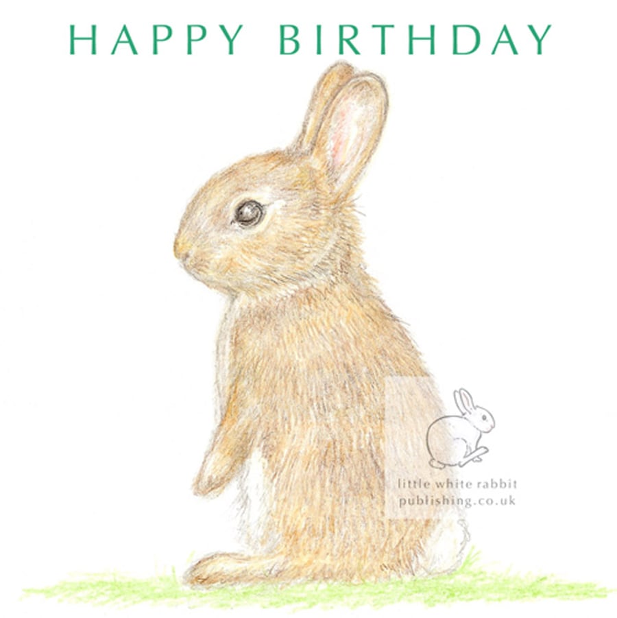 Little Wild Rabbit - Birthday Card
