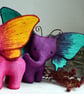 PRE-ORDER - 2-3 weeks! Purple Elephant Butterfly Sculpture - Image 2