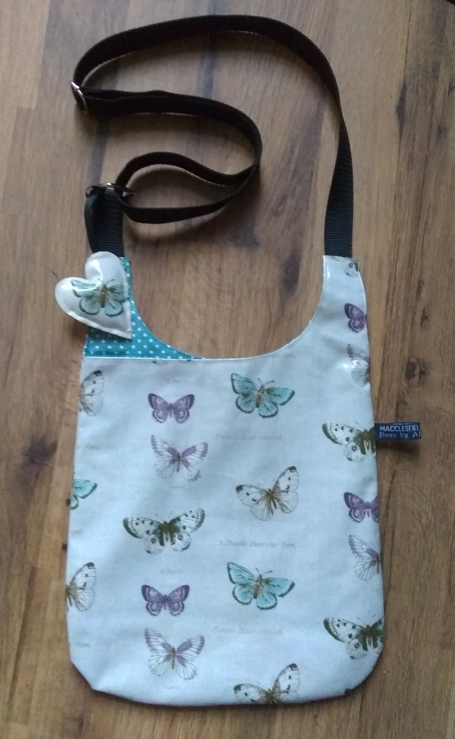 Butterfly design cross body bag