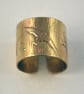 Etched Brass Bird Ring - Adjustable size - Image 4