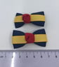 Itty Bitty Navy, Yellow Gold and Red on Clips (pair) - Image 3