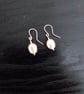 Pearl and sterling silver earrings - Image 2