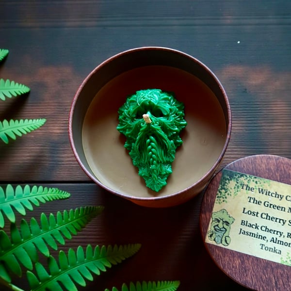 Handmade The Green Man Candle
