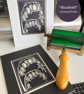 Linocut Print - "Bluebell" - Image 1