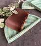 Ceramic soap dish - verdigris green