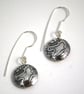 Silver bird on the wing drop earrings - Image 2