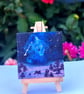 Forest overlooking galaxy painting