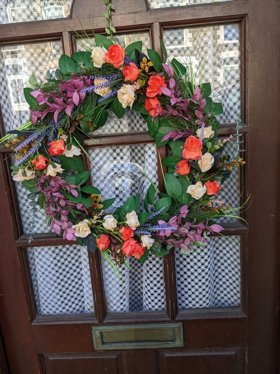 Artificial Rustic Rose Wreath