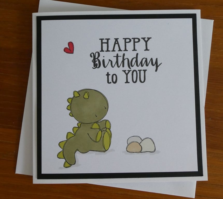 Dinosaur Birthday Card