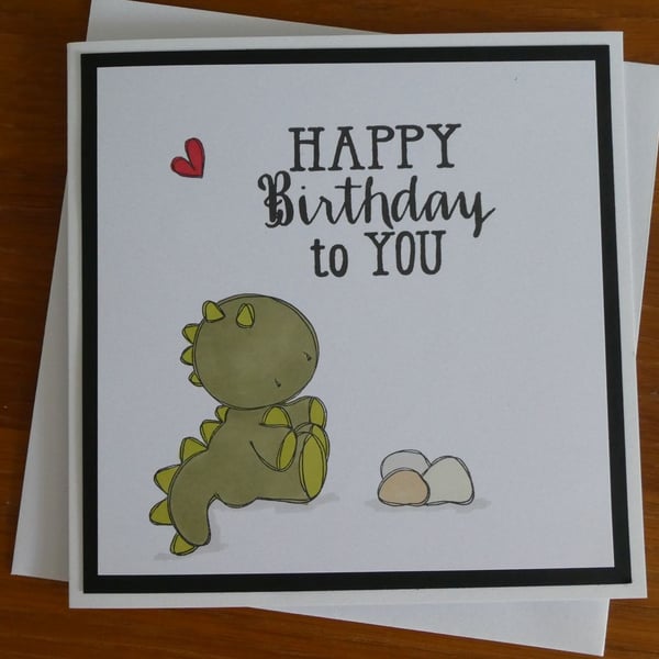 Dinosaur Birthday Card