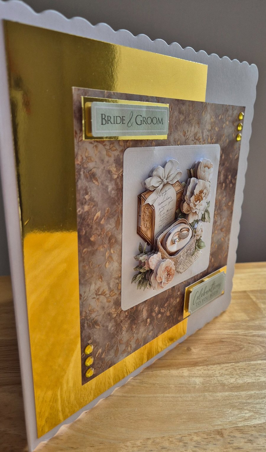 Handmade Wedding Greeting Card