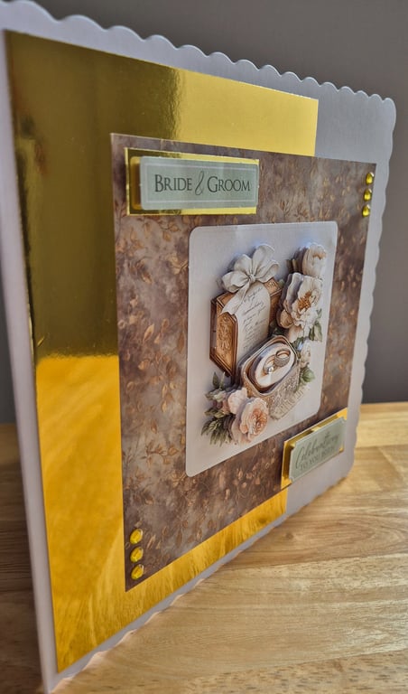 Handmade Wedding Greeting Card