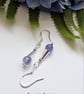 Designer Dainty AA Tanzanite Coned Sterling Silver Earrings  - Image 2