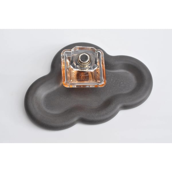 Concrete Tray Anthracite Grey: Handmade Minimalist Catchall Dish