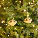 Crochet Mince pie decoration pair. 