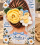 Handmade Yellow Floral Hair Clip – Crochet Flower & Butterfly