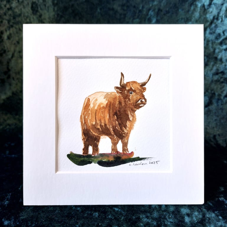 Highland Cow - Original Watercolour Painting