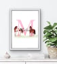 Personalised Initial Print - Horse Pony Initial print, gift - Image 6