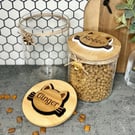 Personalised Cat Treat Glass Storage Jar (RGC0045)