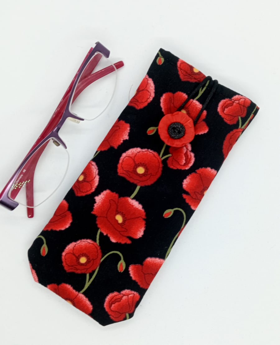 Poppies glasses case No Postage 511LF