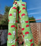 Fabric boot tree in green bunny print fabric - Image 1