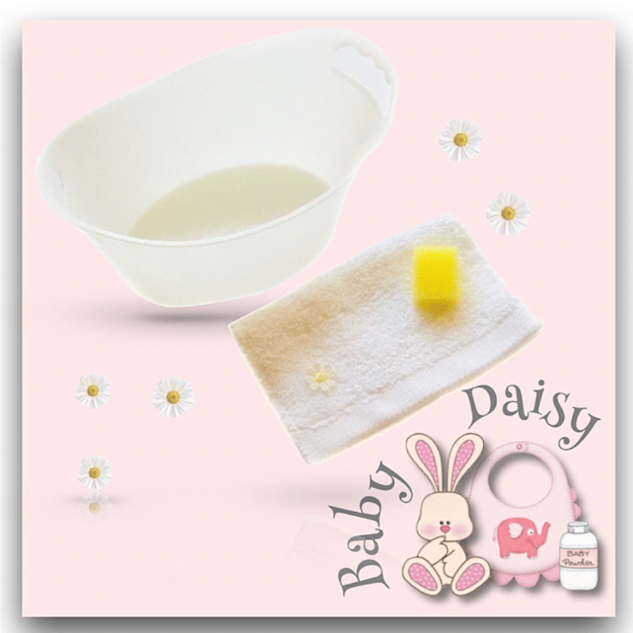 Baby Daisy Bathtime Set
