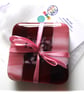Fused Glass Coasters Set of 4 8cm Pink - Image 7