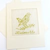 Sale...Alouette..Lark Petit Point Card