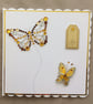 A Note To Say Card Butterfly Butterflies Gems 3D Luxury Handmade Card - Image 1