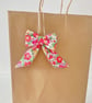 Handmade Liberty Fabric Decorative Hanging Bow – Betsy Red - Image 3