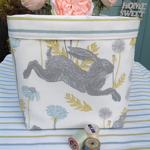 Bunny rabbit storage basket