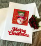 Whimsical Pussy Cat Christmas Card. - Image 1
