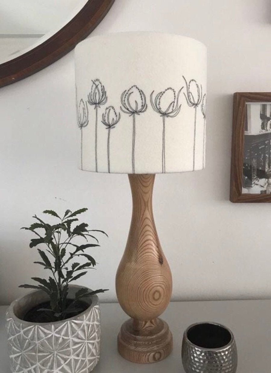 Teasel Embroidered Lampshade