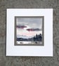 Blank HandCrafted Card Of The Moon And Scottish Loch. Any Occasion Notelet. - Image 6