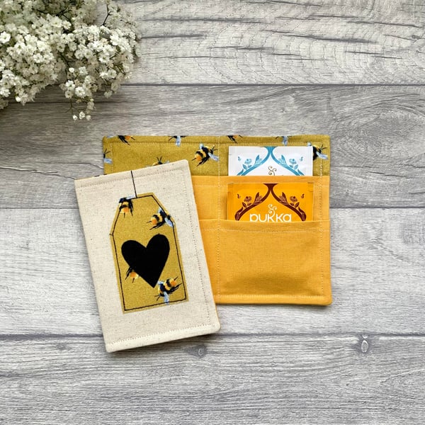 Tea bag wallet, tea lover gift