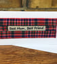Happy Birthday Mum Card & Bookmark gift, Mother’s Day, Scottish tartan fabric - Image 2